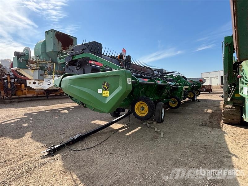 John Deere HD50F 50 ft Flex Draper Combine Header رؤوس الحصادات الدراسات