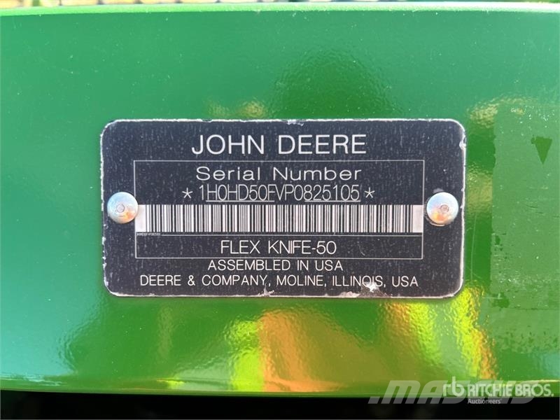 John Deere HD50F 50 ft Flex Knife Combine Header Leikkuupöydät