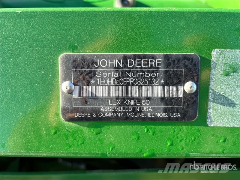 John Deere HD50F 50 ft Flex Draper Combine Header Cabeçotes de colheitadeira