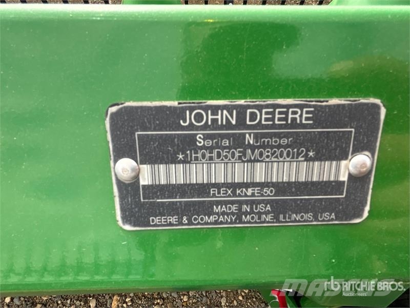 John Deere HD50F 50 ft Hinged Draper Combine Header 콤바인 헤드
