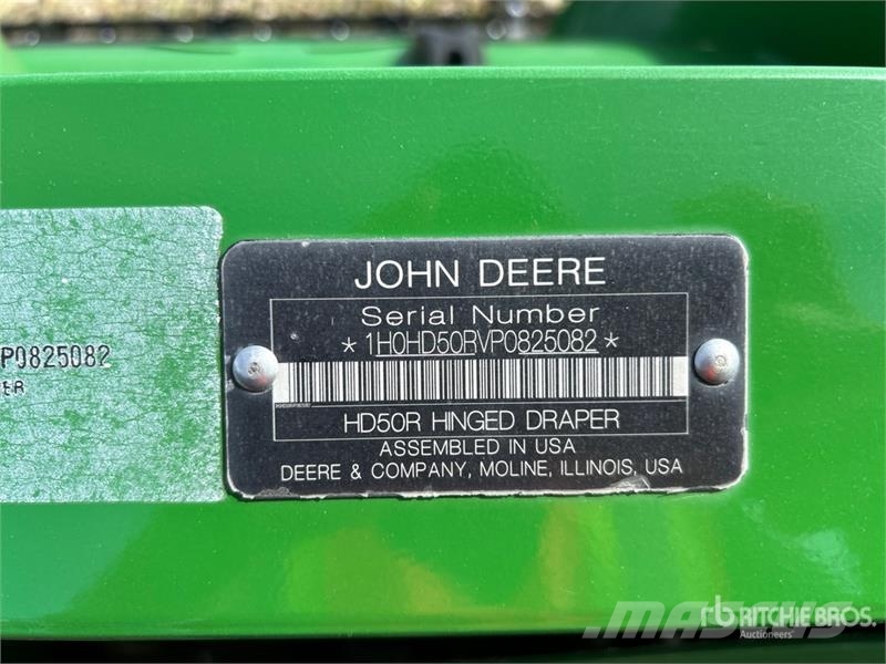 John Deere HD50R 50 ft Hinged Draper Combine Header Maaidorser aanbouwdelen