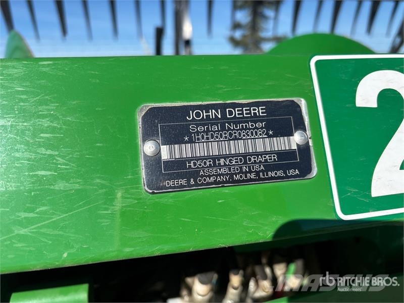 John Deere HD50R 50 ft Hinged Draper Combine Header Erntevorsätze