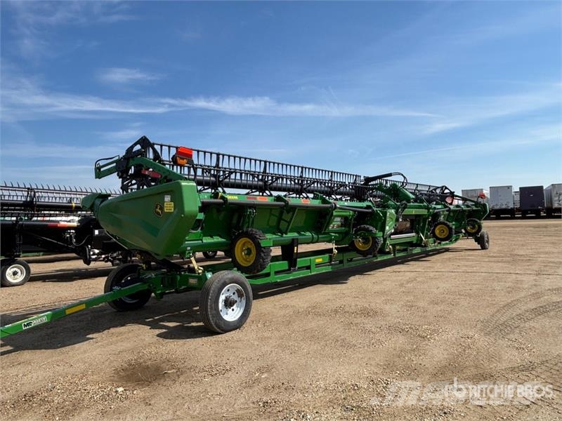 John Deere HD50R 50 ft Flex Draper Combine Header رؤوس الحصادات الدراسات