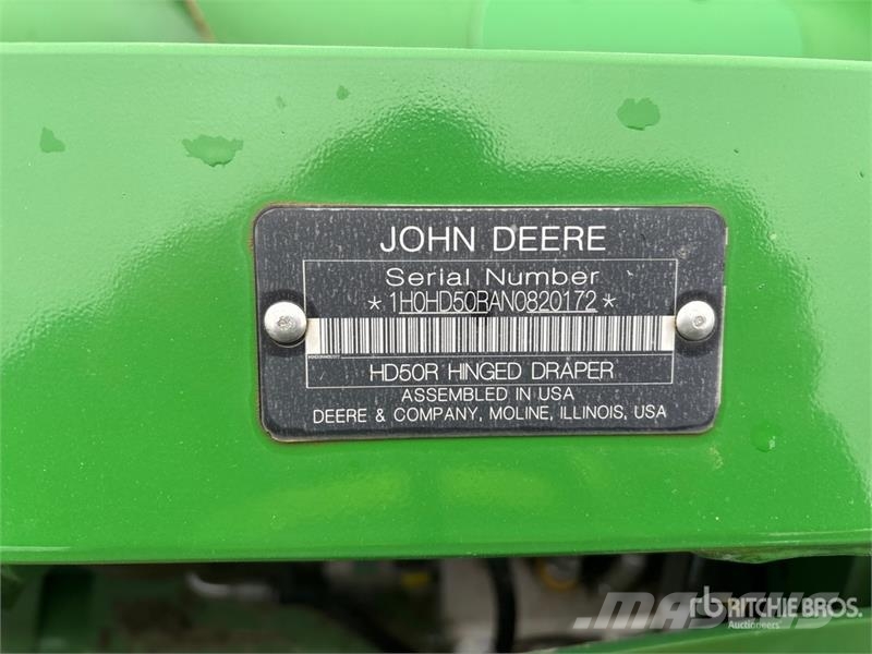 John Deere HD50R 50 ft Hinged Draper Combine Header Combine harvester heads