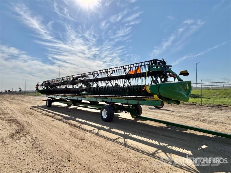 John Deere HD50R 50 ft Hinged Draper Combine Header رؤوس الحصادات الدراسات