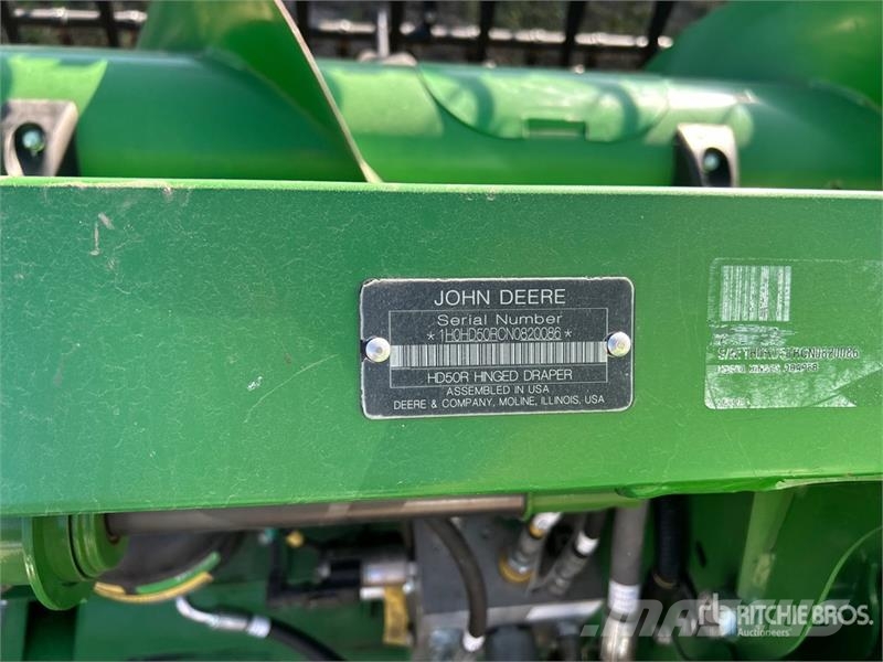 John Deere HD50R 50 ft Hinged Draper Combine Header 콤바인 헤드