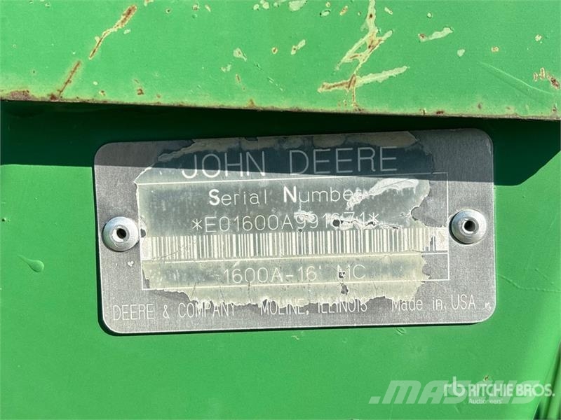 John Deere MoCo 1600A 16 ft Trailed Mower Conditioner Žací stroj-kondicionér