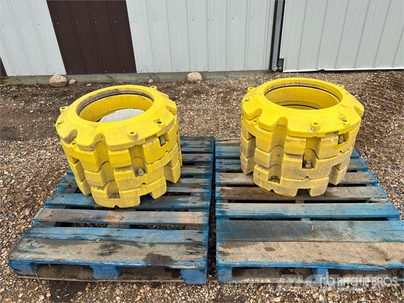 John Deere of (8) John Deere Tractor Wheel Weight Outros componentes