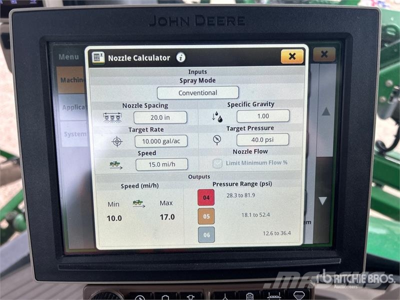 John Deere R4045 رشاشات ذاتية الحركة