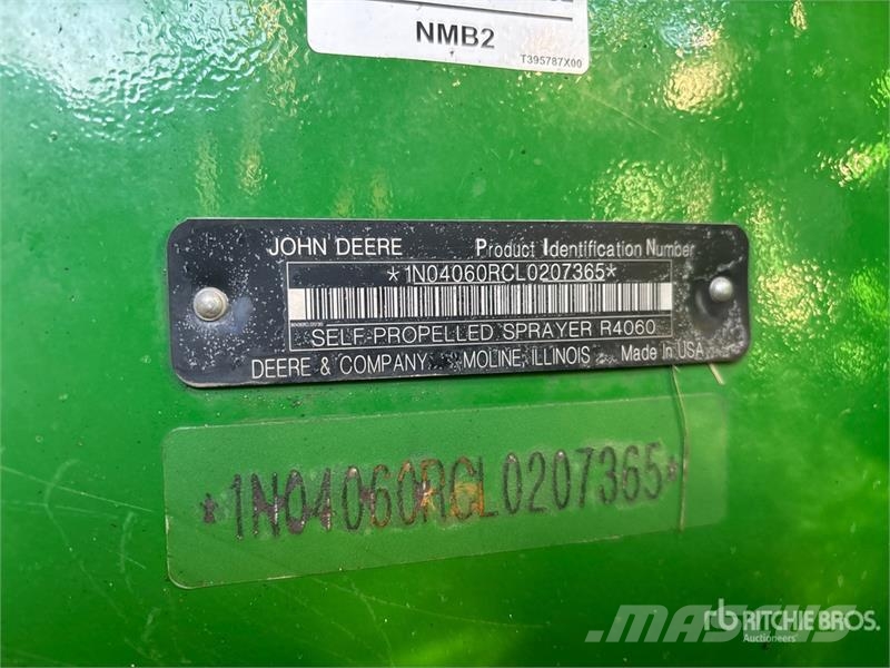 John Deere R4060 120 ft 4x4 High Clearance Self-Propelled Spr 自走式喷雾机