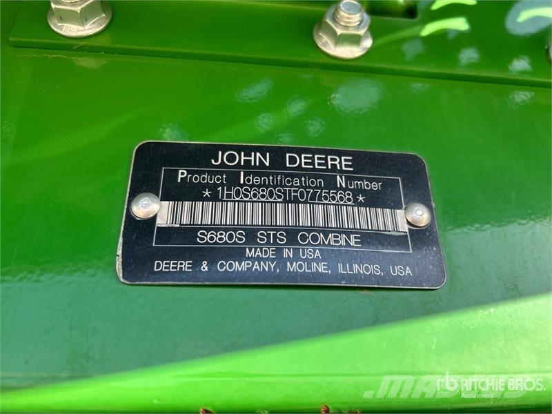John Deere S680 حصادات