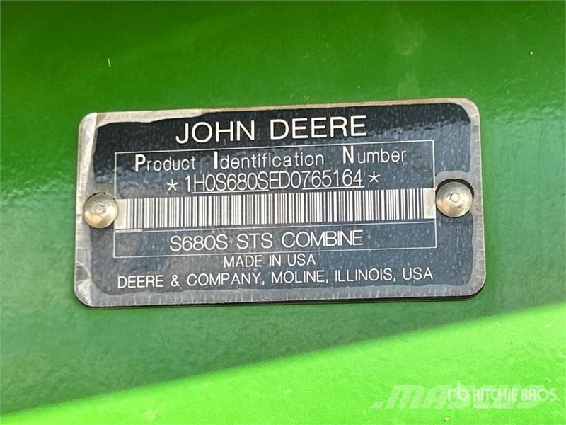 John Deere S680 حصادات