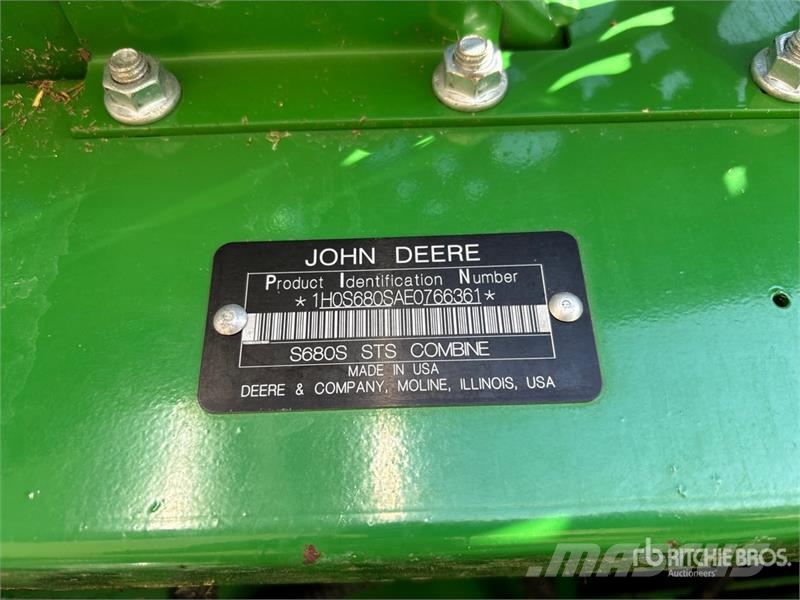 John Deere S680 Kombájnok