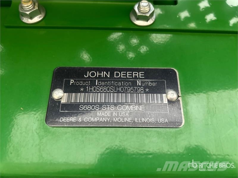 John Deere S680 Kombájnok