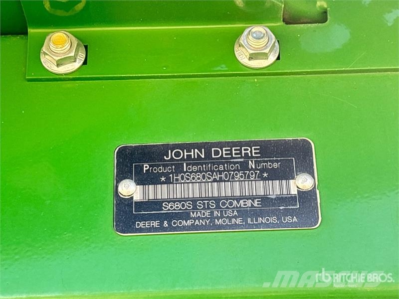 John Deere S680 حصادات