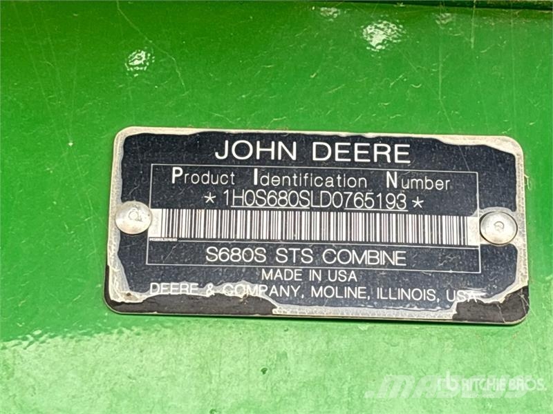 John Deere S680 Kombajni