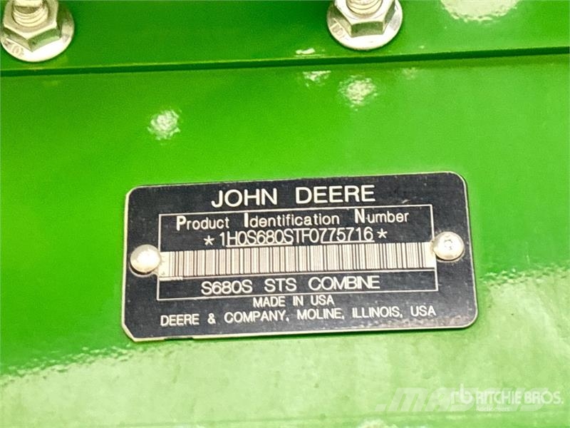 John Deere S680 Kombájnok