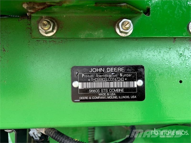 John Deere S680 حصادات