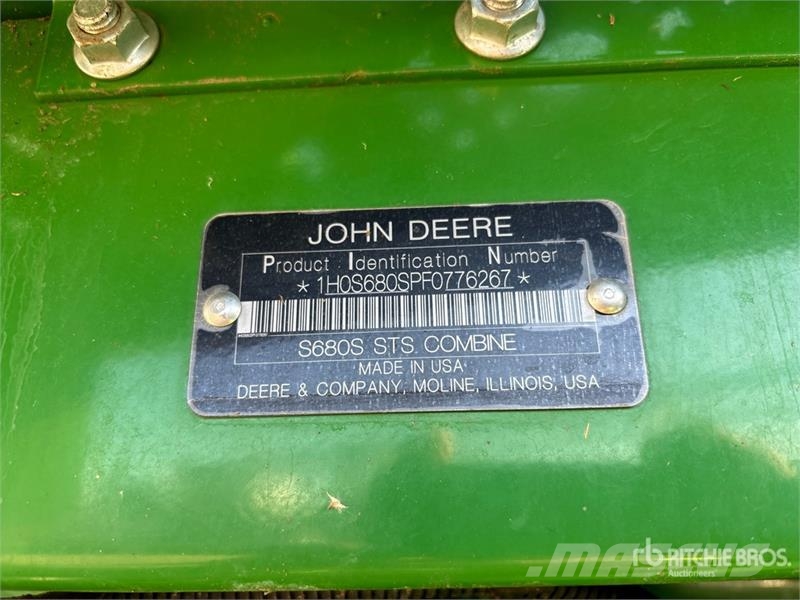 John Deere S680 Skurtreskere