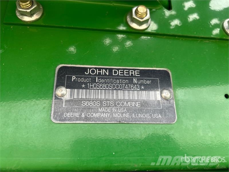 John Deere S680 حصادات