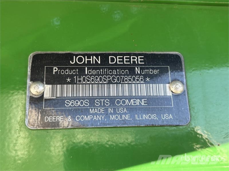 John Deere S690 حصادات