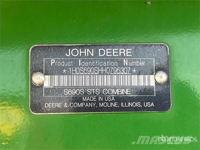 John Deere S690 Kombájnok