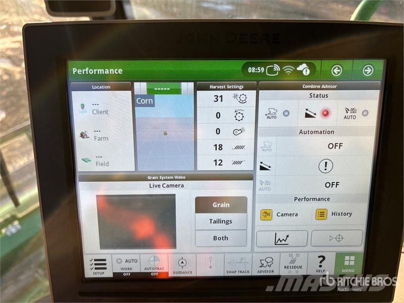 John Deere S780 Combine Harvester حصادات