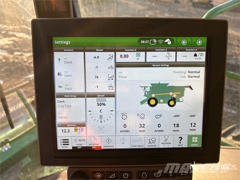 John Deere S780 Combine Harvester حصادات