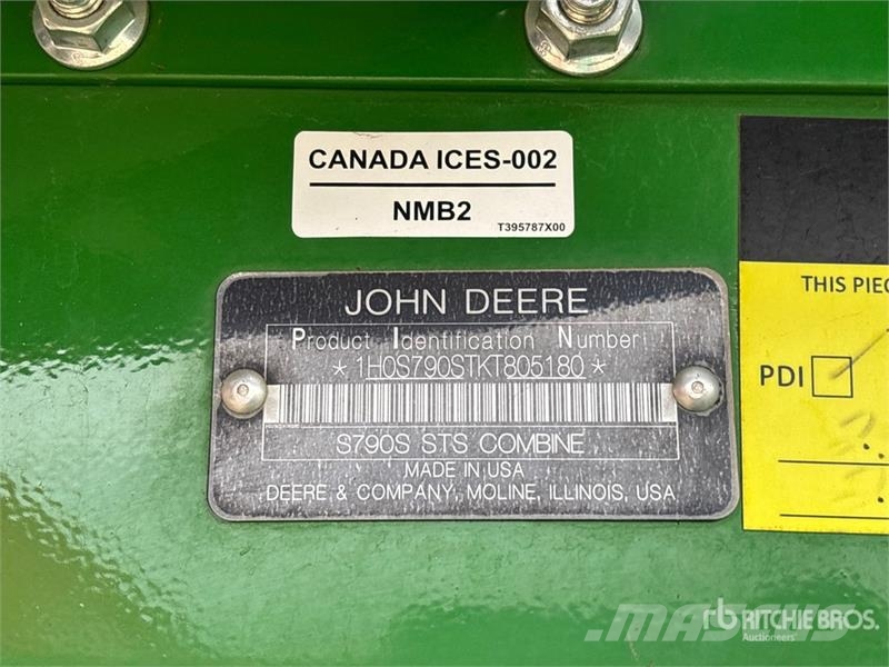 John Deere S790 Combine Harvester Cosechadoras combinadas