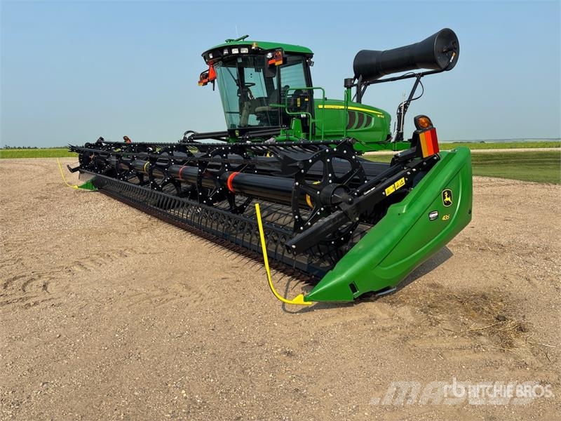 John Deere W155 35 ft Swather Windrower Рядковые косилки