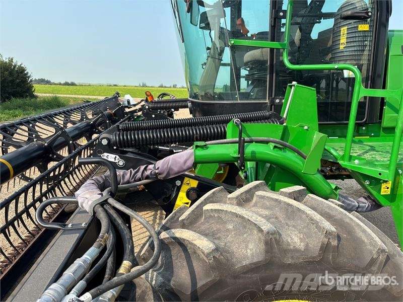 John Deere W155 35 ft Swather Windrower Рядковые косилки