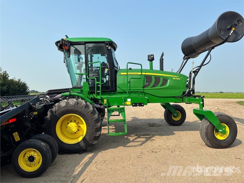 John Deere W155 35 ft Swather Windrower Рядковые косилки