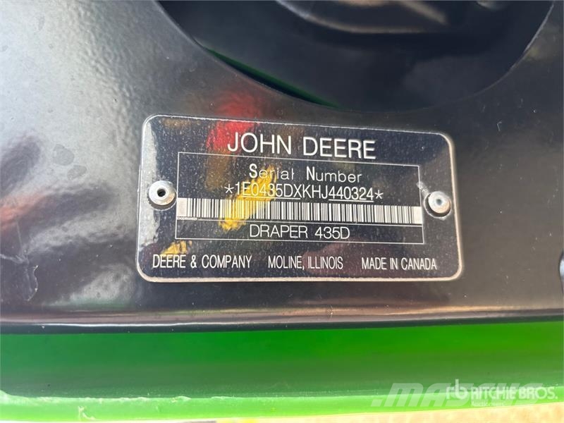 John Deere W155 35 ft Swather Windrower Schwader