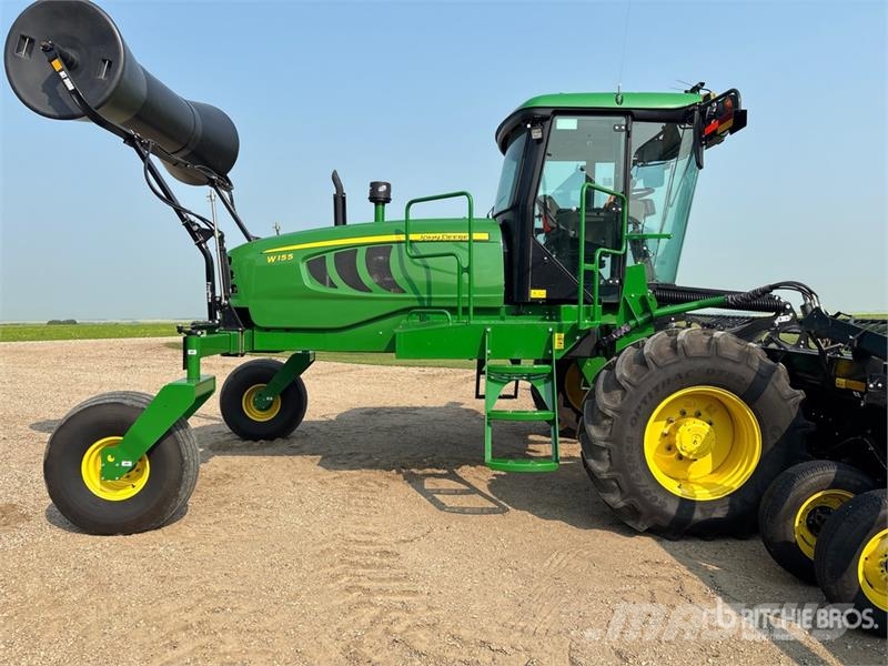 John Deere W155 35 ft Swather Windrower Рядковые косилки