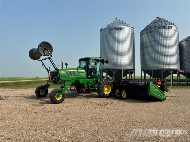 John Deere W155 35 ft Swather Windrower Рядковые косилки