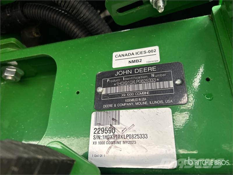 John Deere X9 1000 Signature Edition Combine Harvester Skurtreskere