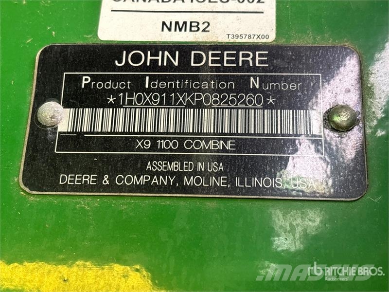 John Deere X9 1100 4x4 Combine Harvester Maaidorsmachines