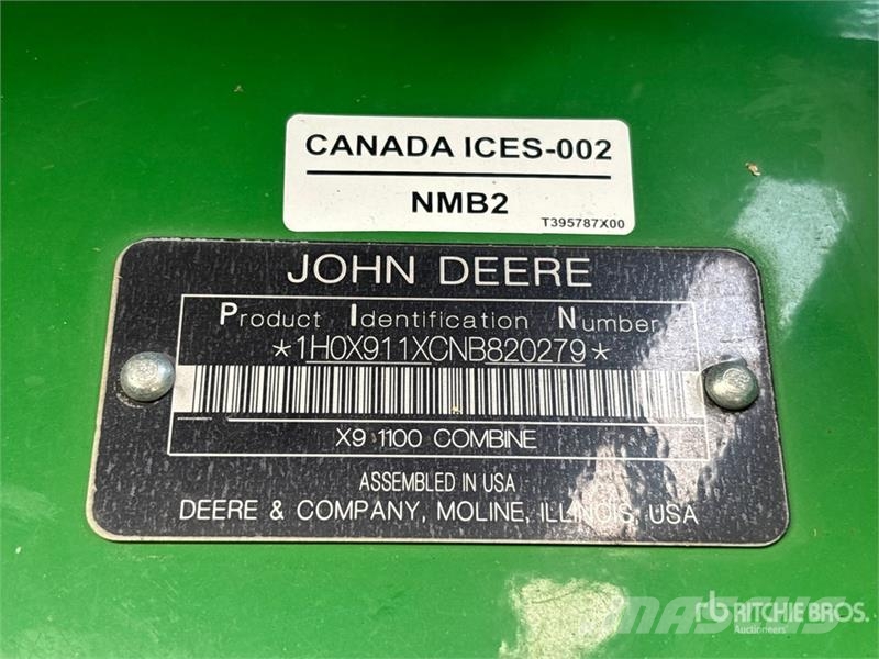 John Deere X9 1100 Combine Harvester Maaidorsmachines