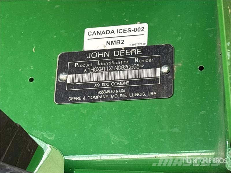 John Deere X9 1100 Signature Edition Combine Harvester Cosechadoras combinadas