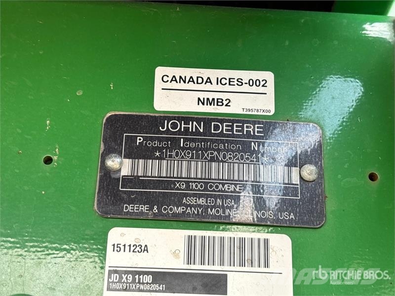 John Deere X9 1100 Signature Edition Combine Harvester Cosechadoras combinadas