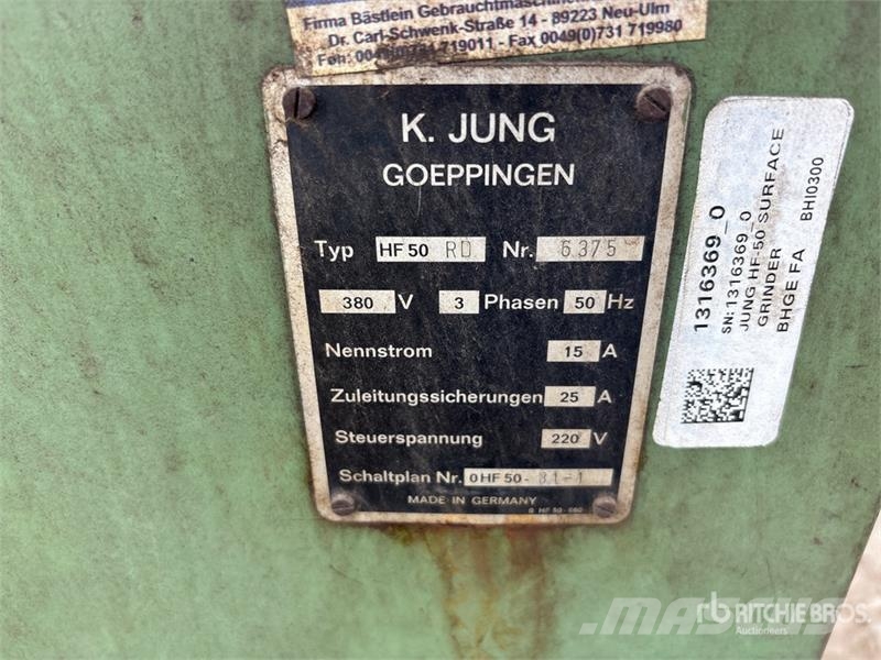 Jung HF-50 Surface Grinder Drugi deli