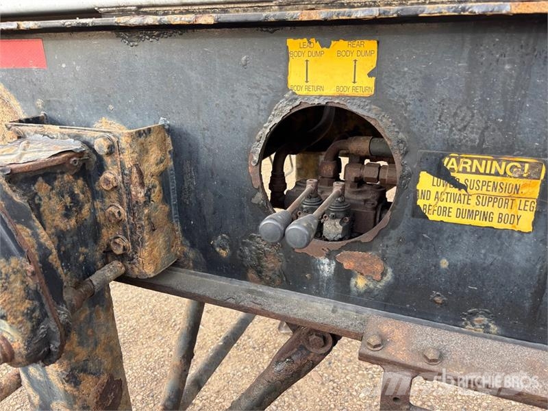 K-Line 21 ft Super B-Train Lead Side Dump Trailer Rimorchi ribaltabili