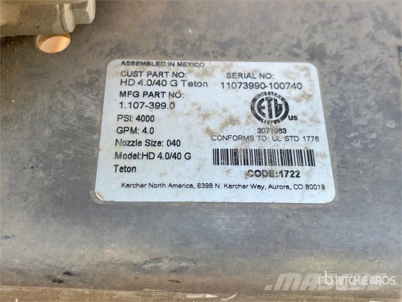 Kärcher HD 4.0/40 G Pressure Washer Visokotlačni čistilci za domačo uporabo
