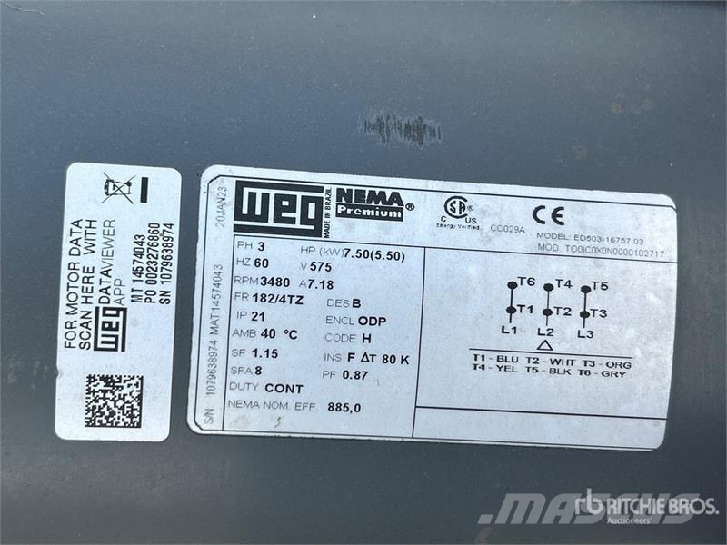  Keho ATS-80735Z 7.5 hp High Speed Aeration Fan Зерносушки