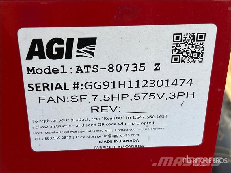  Keho ATS-80735Z 7.5 hp High Speed Aeration Fan Зерносушки