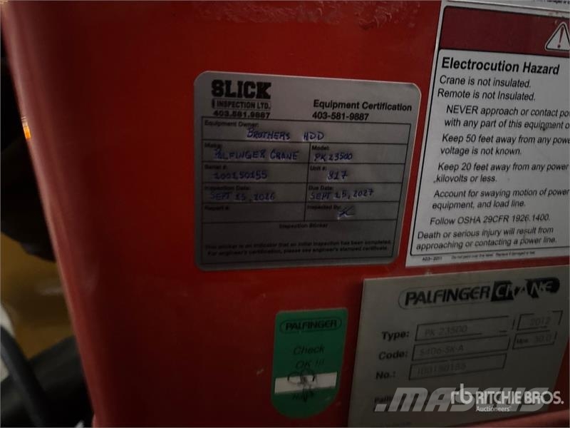 Kenworth Palfinger PK 23500 Knuckle Boom on Kenworth T800 Crane trucks