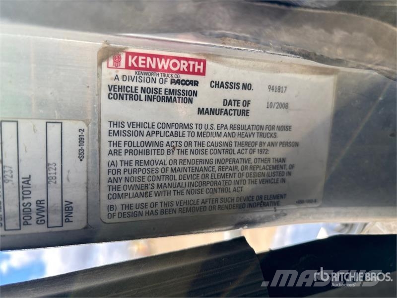 Kenworth T-800 6x4 Flatbed Truck Camioane platforma/prelata