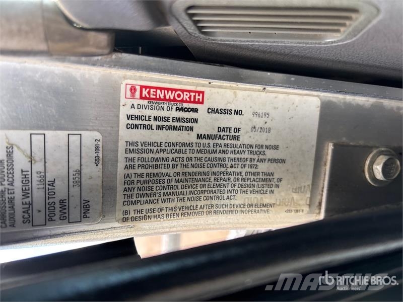 Kenworth T800 8x6 Sleeper Winch Truck 救援车