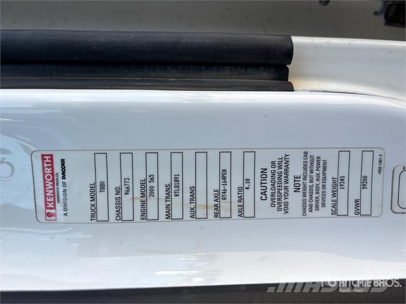 Kenworth T880 Prime Movers