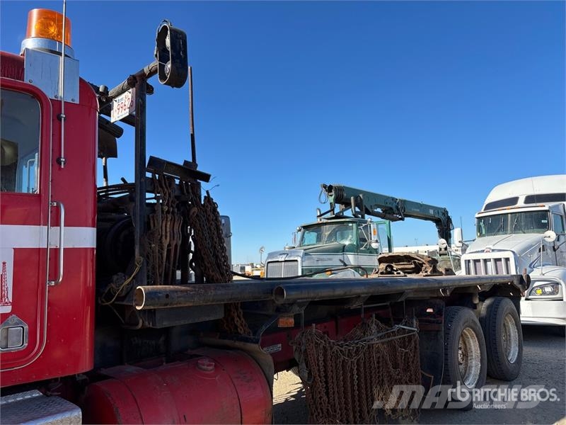 Kenworth W900 6x4 Bed Truck Pritschenwagen/Pritschenwagen mit Seitenklappe